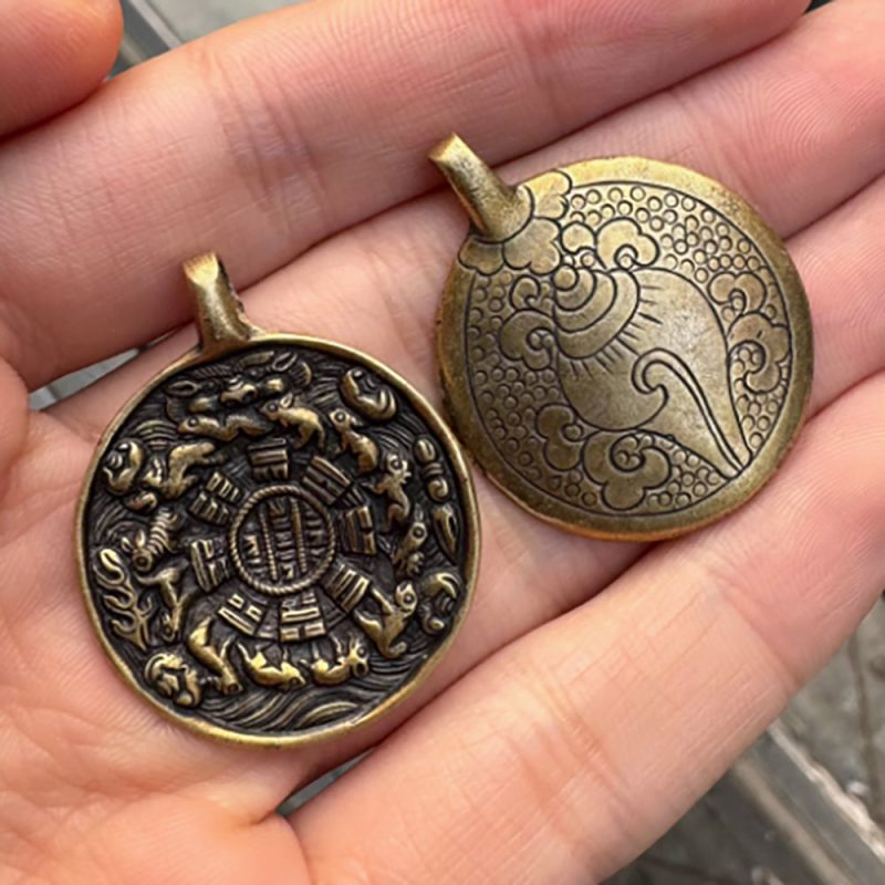 Fortune Seal Copper Pendant - Image 3