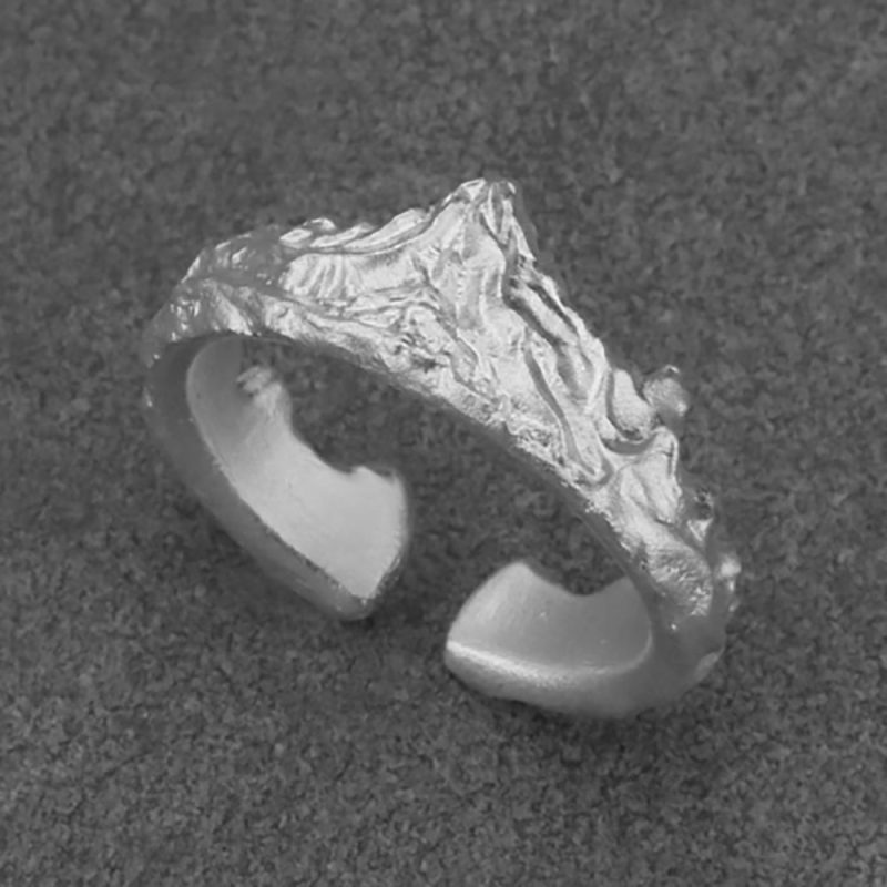 Mount KailashSilver Ring – Handcrafted Symbol of Serenity - Image 3