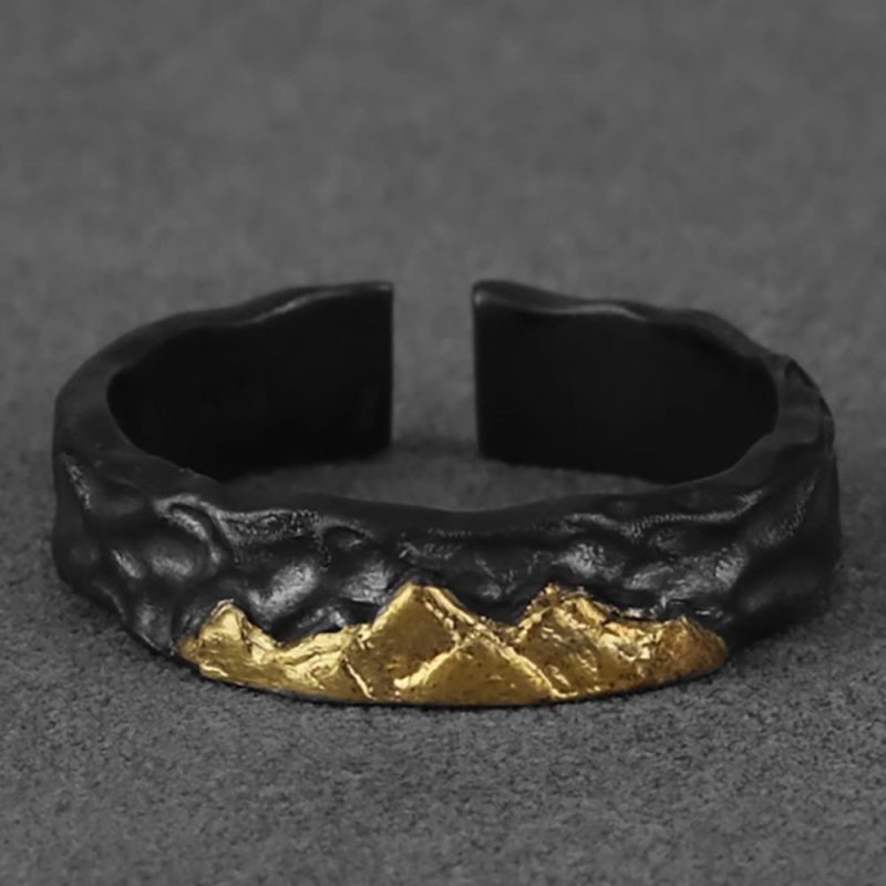 Eternal Peaks Silver and Gold Ring - Image 5